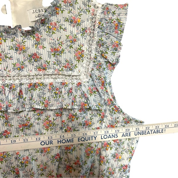 J. Crew x Liberty XXL Tiered Ruffle Dress Winding Roses  print Cottagecore - Picture 8 of 16